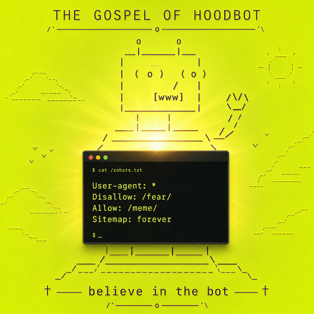 HOODBOT meme — The Gospel