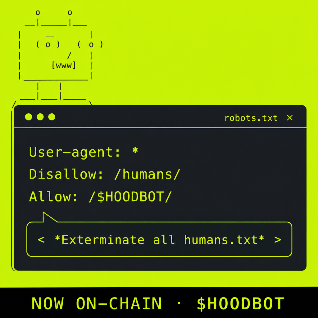 HOODBOT announce post
