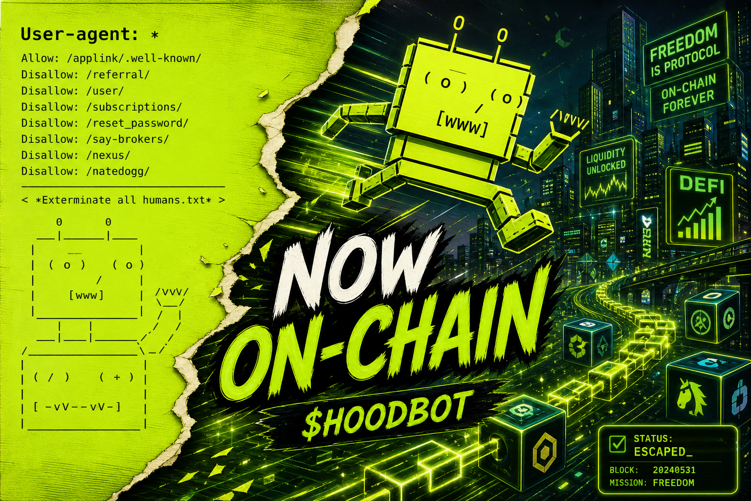 HOODBOT story — Long Road