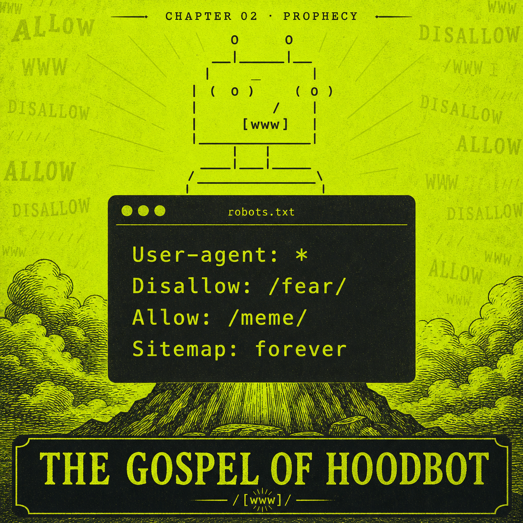 HOODBOT story — Gospel
