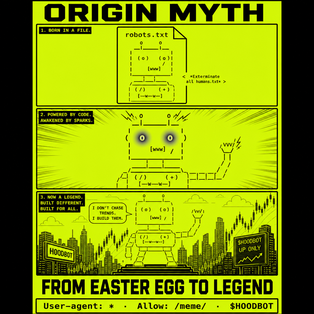 HOODBOT story — Origin